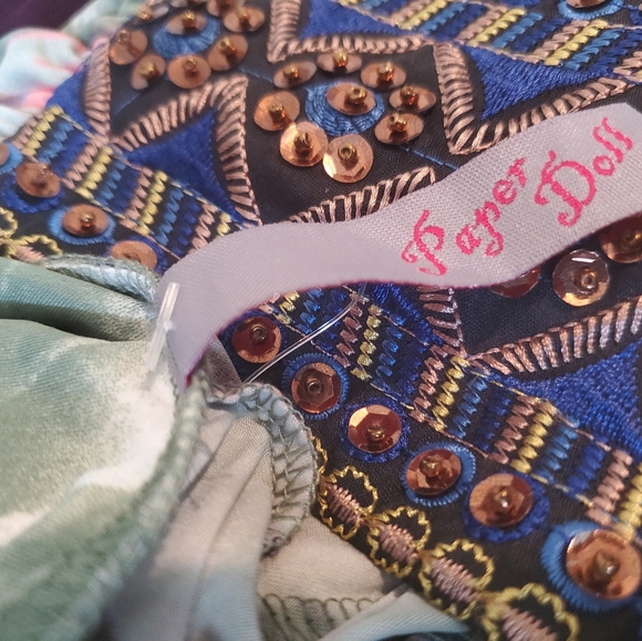 Paper Doll Beaded Strapless Dress - Picture 6 of 8